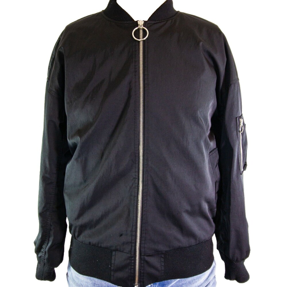 Lartigent Black Bomber Jacket Men's Size Small